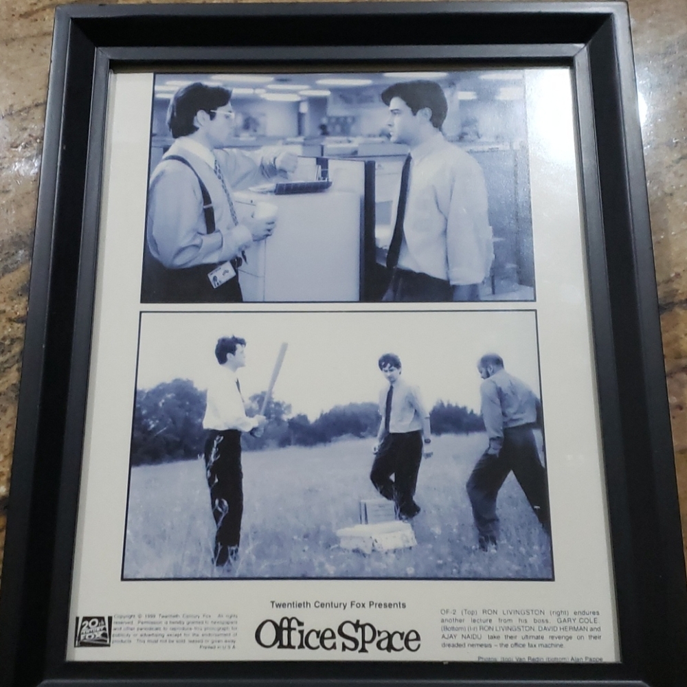 Office Space photos in picture frame